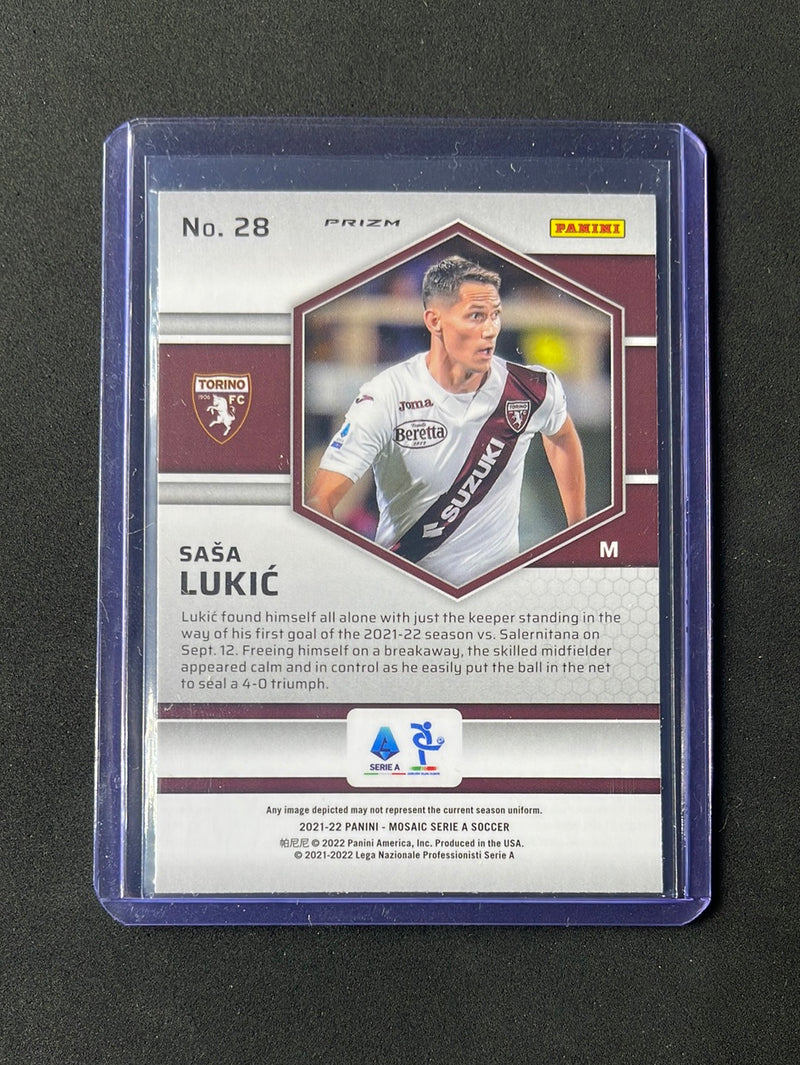 2021-22 Panini Mosaic Serie A Sasa Lukic Mosaic