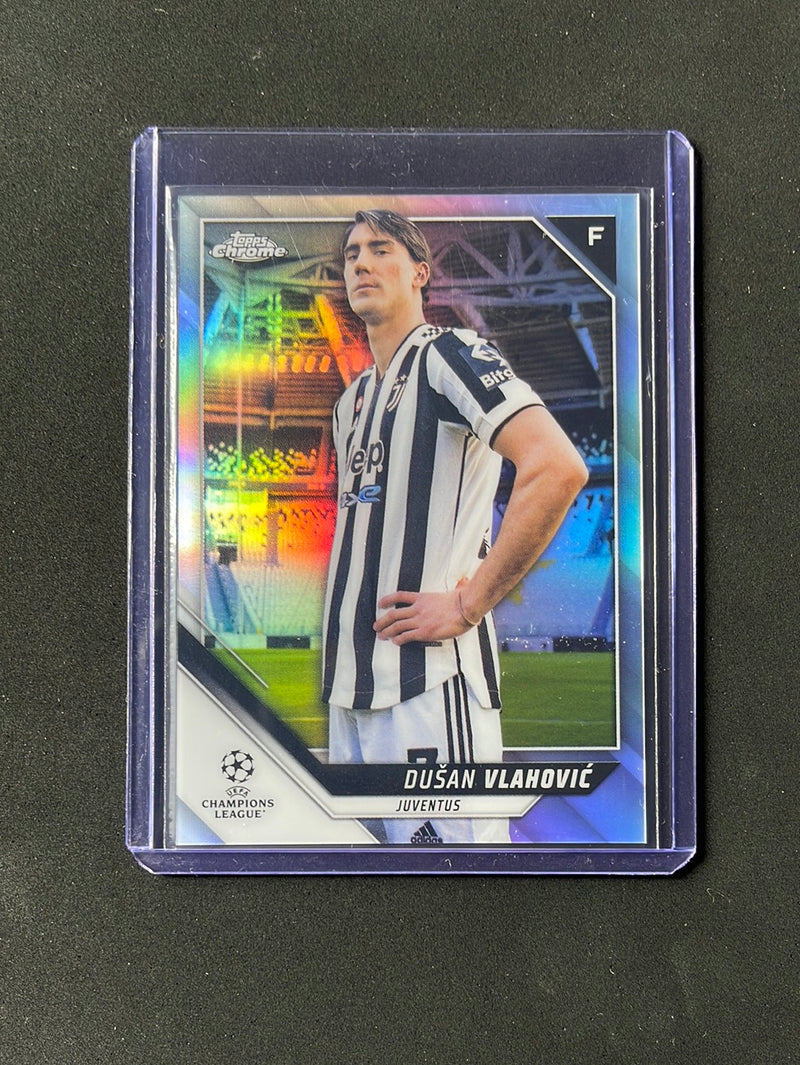 2021-22 Topps Chrome UEFA Champions League Dusan Vlahovic Refractor