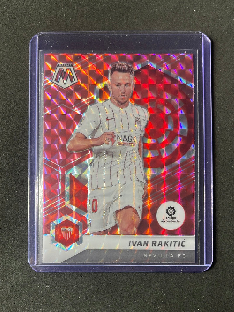 2021-22 Panini Mosaic La Liga Ivan Rakitic Red Mosaic