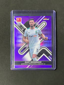 2021-22 Topps Finest Bundesliga Ramy Bensebaini Purple Refractor 42/250