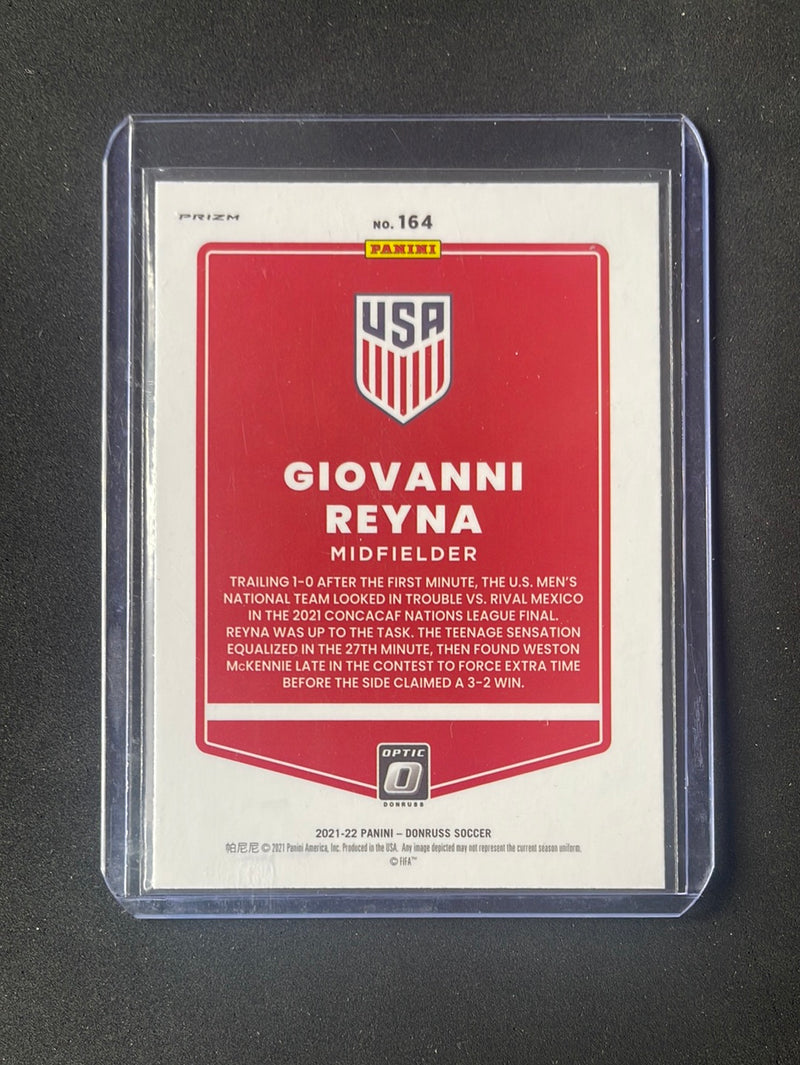 2021-22 Panini Donruss Road To Qatar Giovanni Reyna Green Velocity