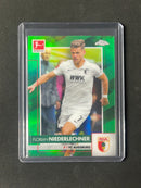 2020-21 Topps Chrome Bundesliga Florian Niederlechner Green Refractor 63/99