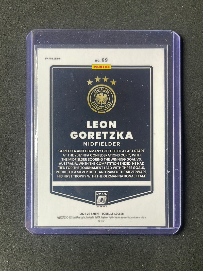 2021-22 Panini Donruss Road To Qatar Leon Goretzka Optic Silver