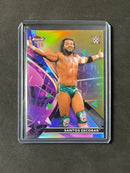 2021 Topps Finest WWE Santos Escobar Gold Refractor 36/50