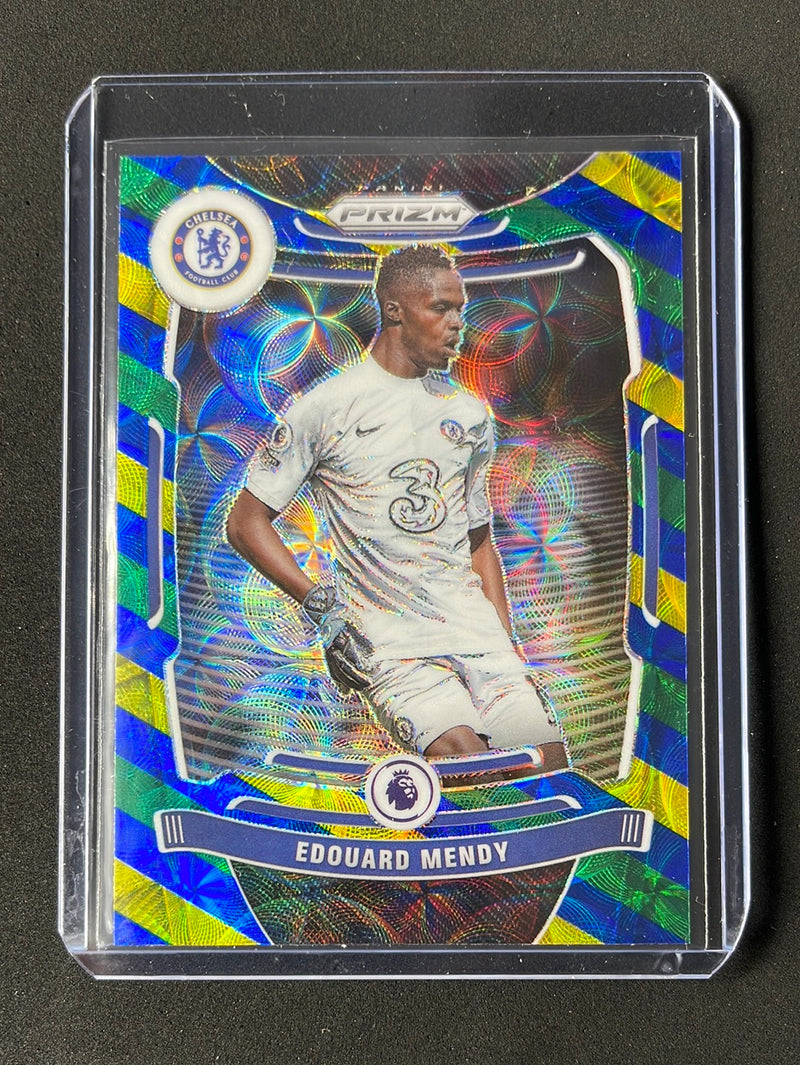 2021-22 Prizm Premier League Edouard Mendy Blue/Yellow/Green Choice Prizm