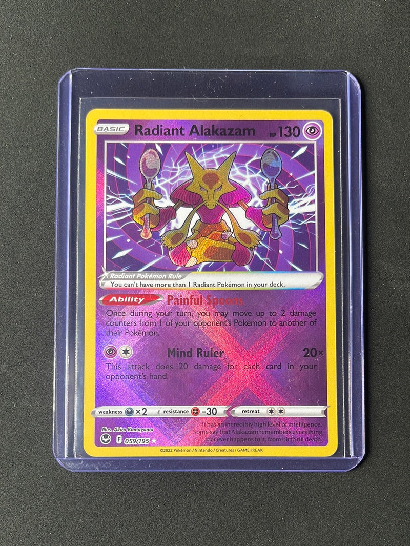Radiant Alakazam - Silver Tempest Pokémon card