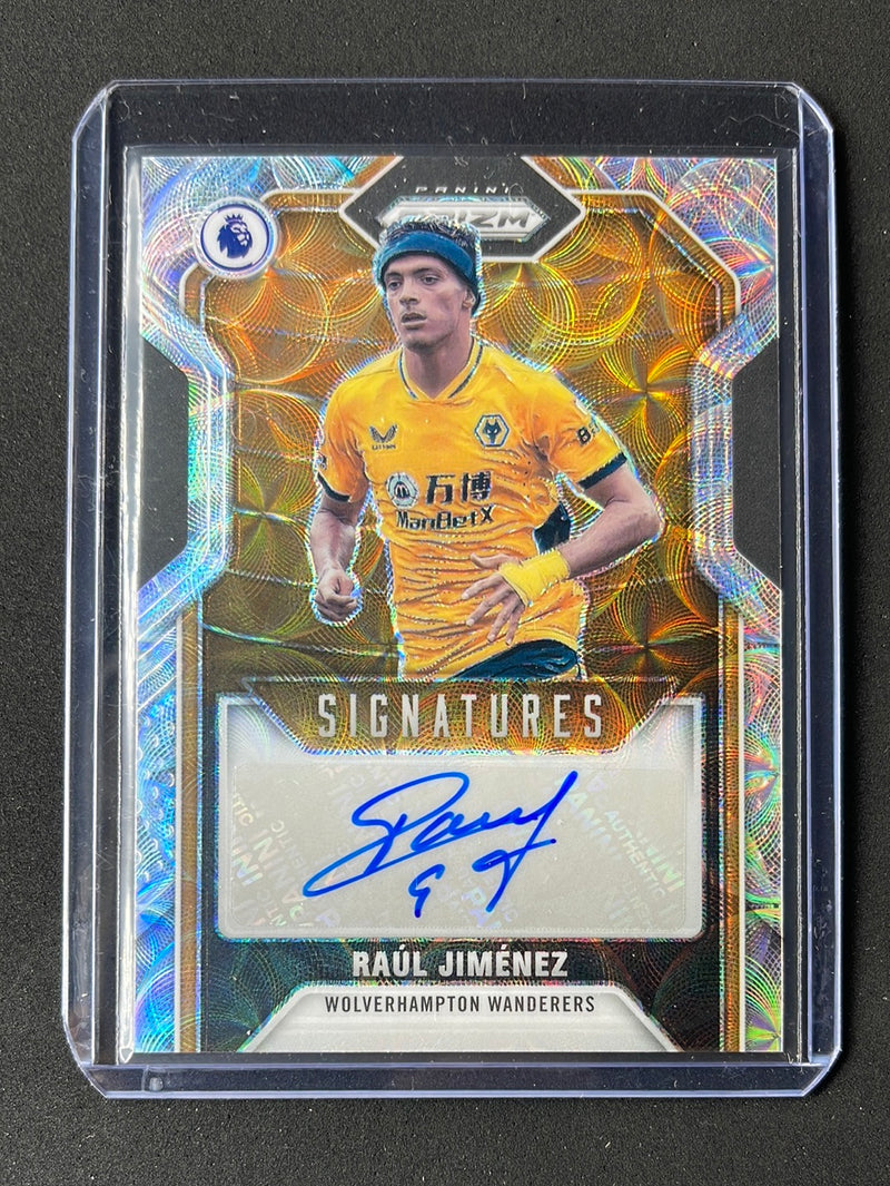 2021-22 Prizm Premier League Raul Jimenez Signatures Autograph Choice S-RJ