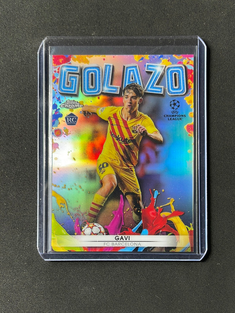 2021-22 Topps Chrome UEFA Champions League Gavi Golazo