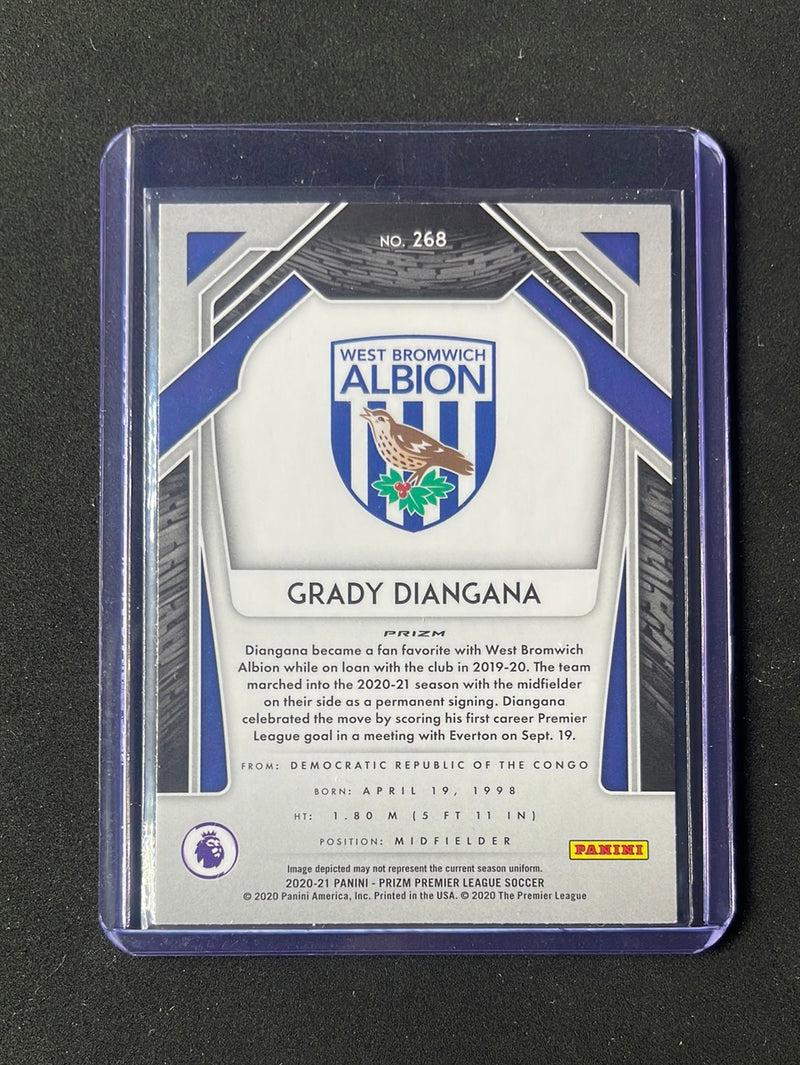 2020-21 Panini Prizm Premier League Grady Diangana Pink Ice Prizm