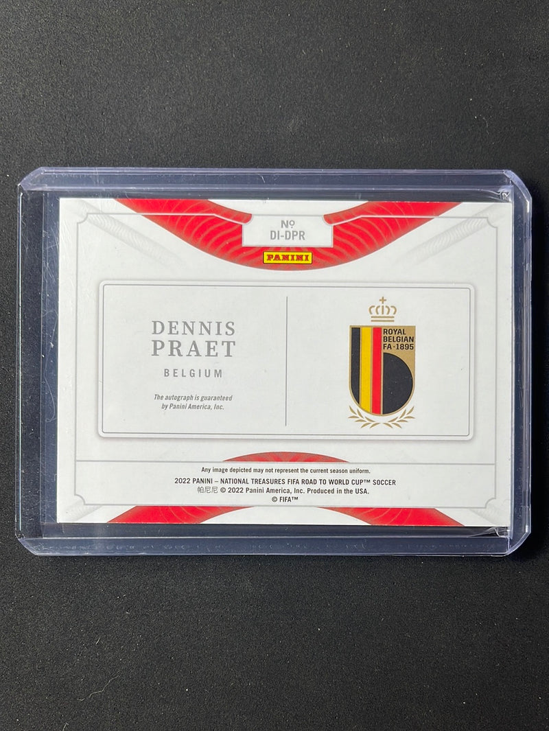 2022 National Treasures Road To World Cup Dennis Praet Definitive Ink 24/99