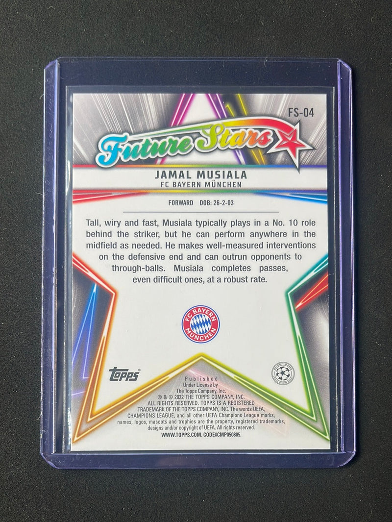 2021-22 Topps UEFA Champions League Jamal Musiala Future Stars