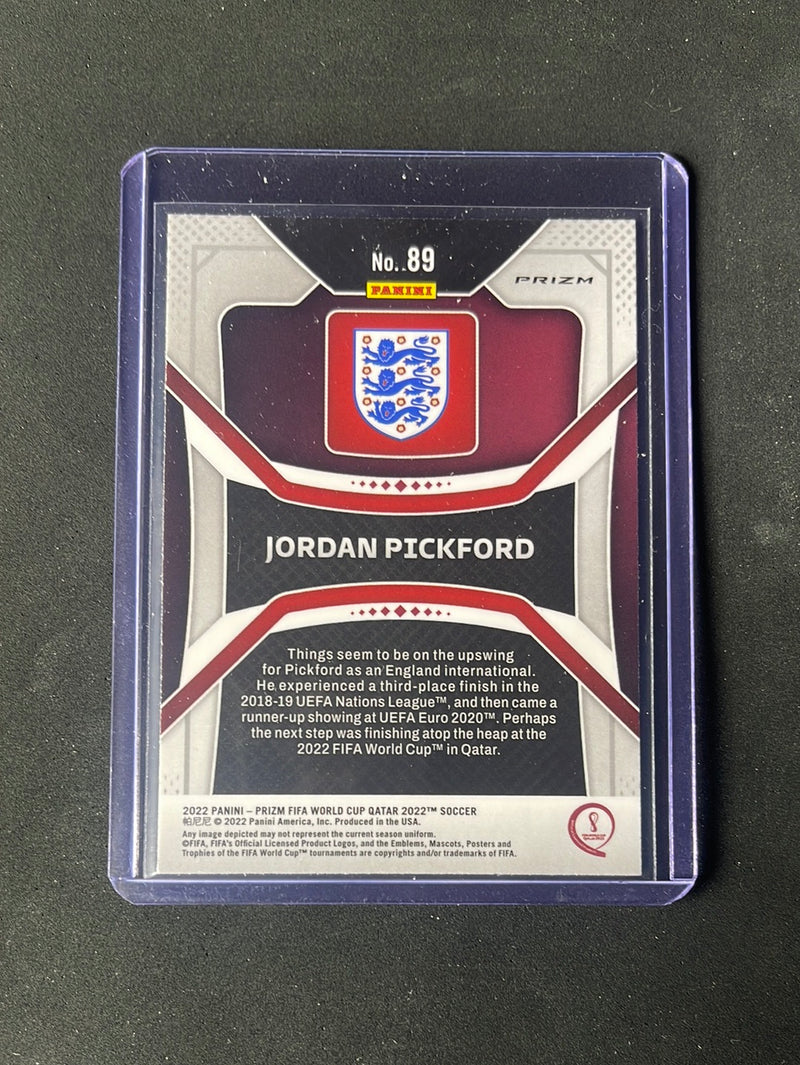 2022 Panini Prizm FIFA World Cup Qatar Jordan Pickford Hyper Prizm