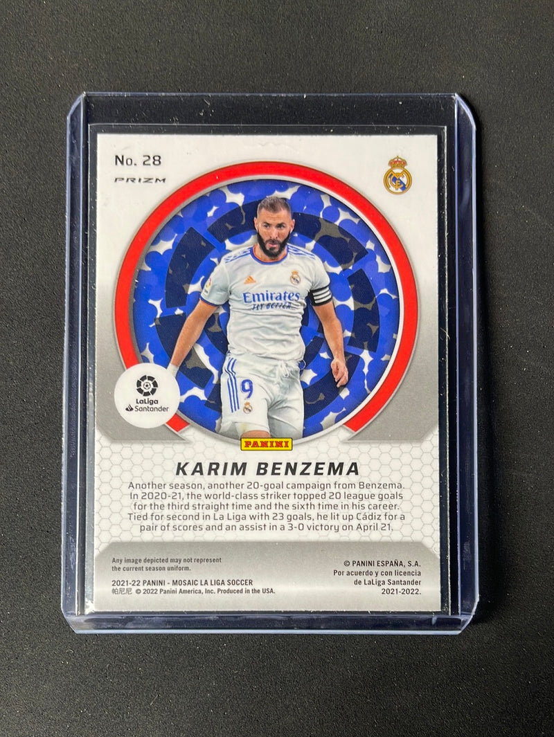 2021-22 Panini Mosaic La Liga Karim Benzema Men Of Mastery