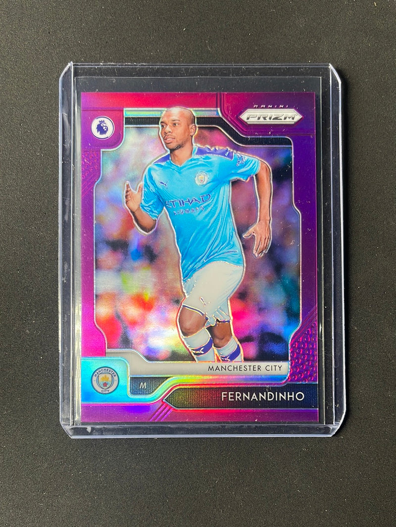 2019-20 Panini Prizm Premier League Fernandinho Purple Prizm 11/99