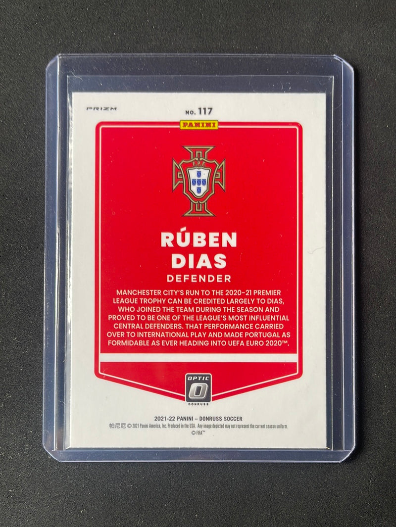 2021-22 Panini Donruss Road To Qatar Ruben Dias Optic Silver