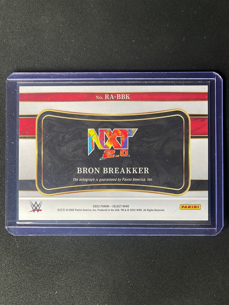 2022 Select WWE Bron Breakker Ringside Action Signatures