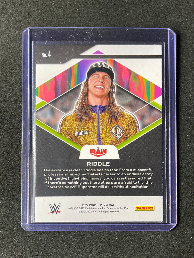 2022 Prizm WWE Riddle Fearless