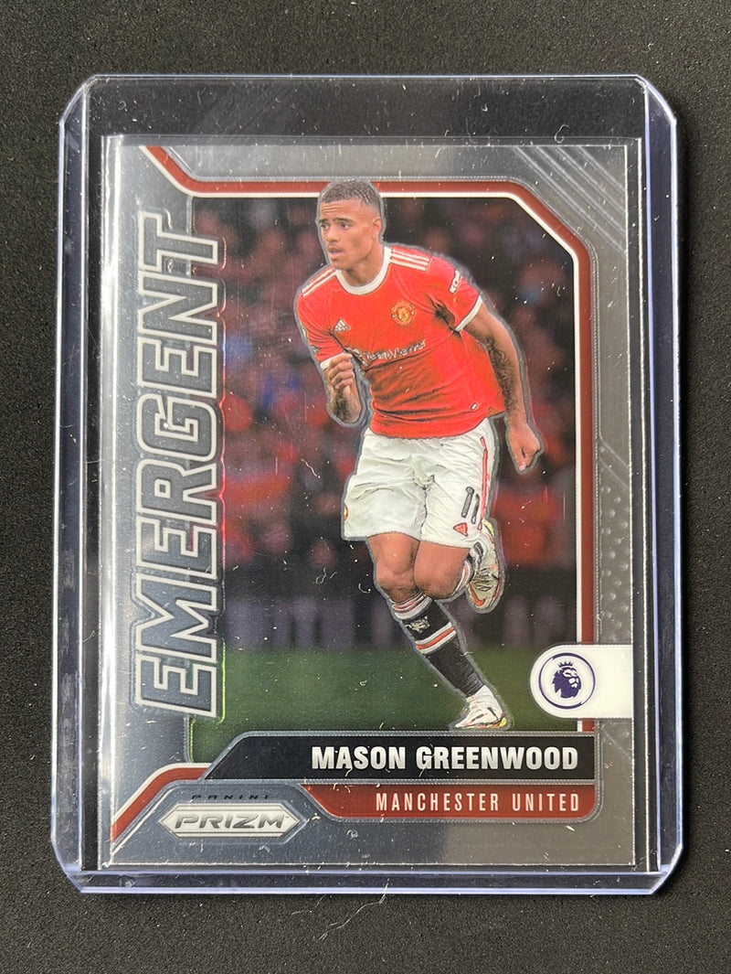 2021-22 Panini Prizm Premier League Mason Greenwood Emergent