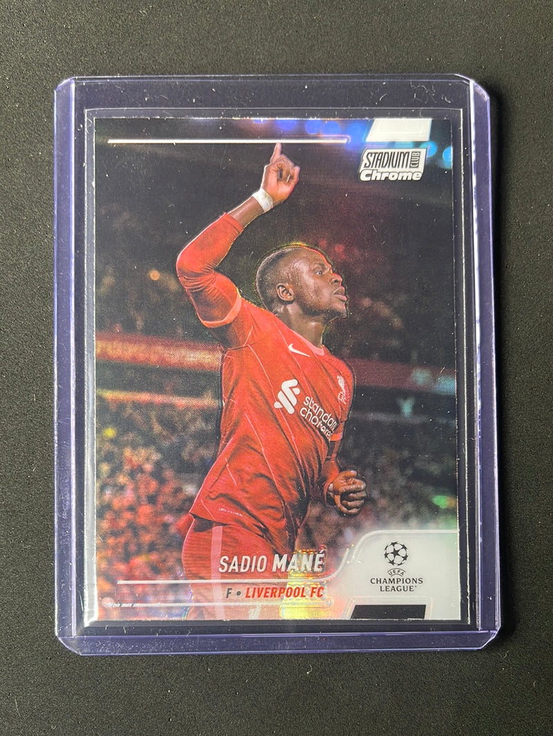 2021-22 Topps Stadium Club Chrome UEFA Champions League Sadio Mane Refractor