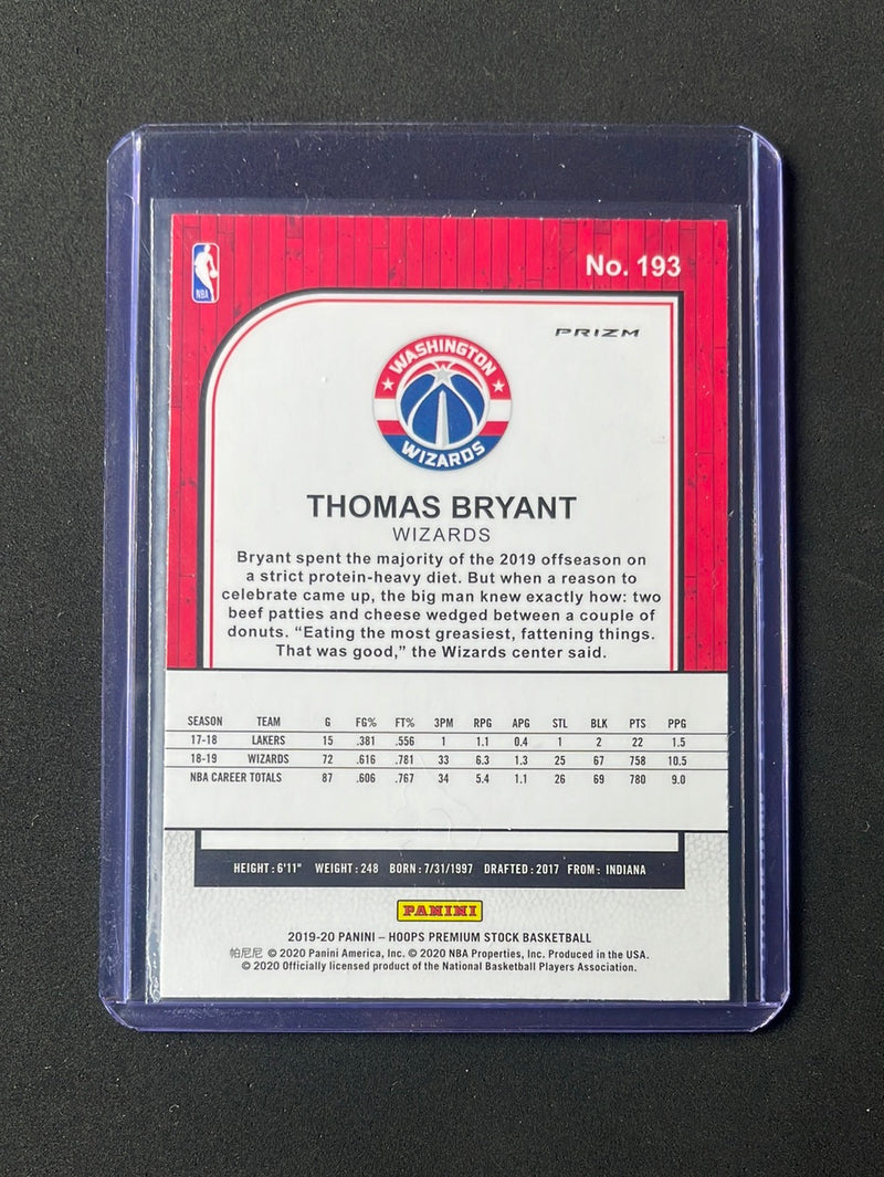 2019-20 Hoops Premium Thomas Bryant Red