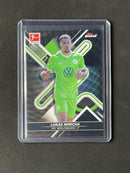 2021-22 Topps Finest Bundesliga Lukas Nmecha Black Wave Refractor 110/199