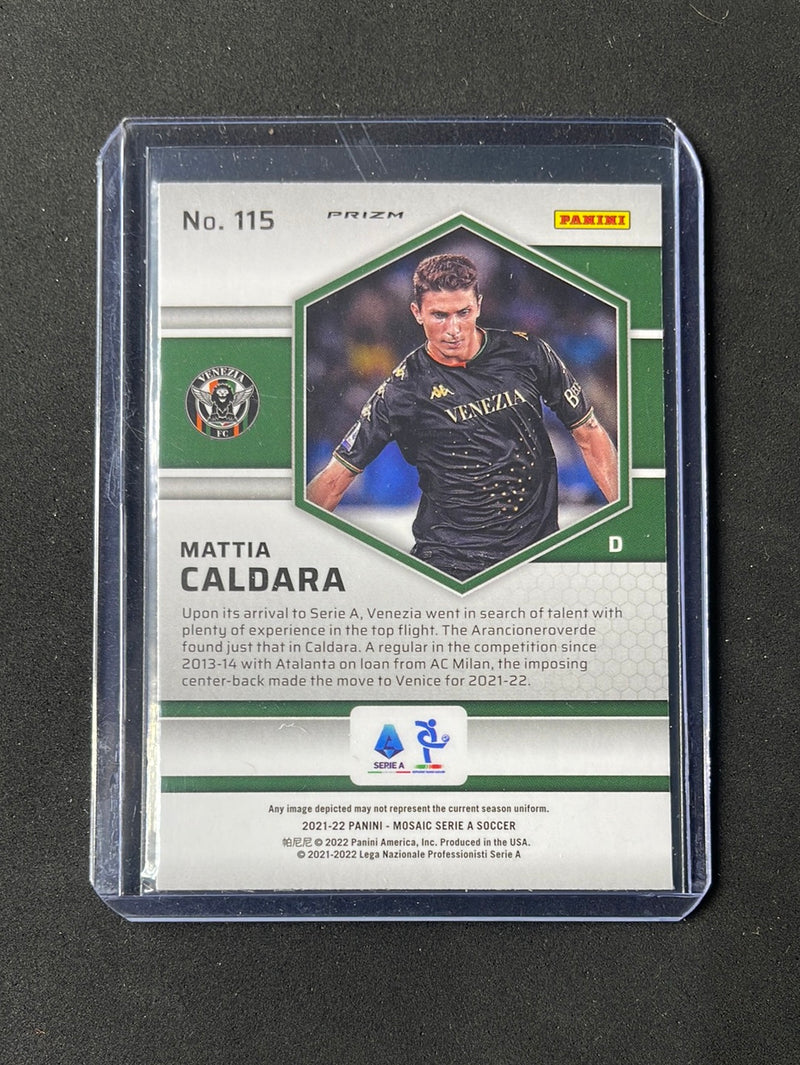 2021-22 Panini Mosaic Serie A Mattia Caldara Mosaic