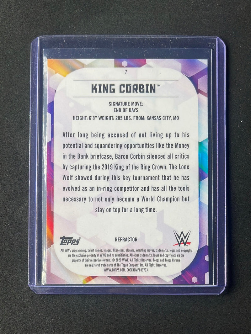 2020 Topps Chrome WWE King Corbin Refractor