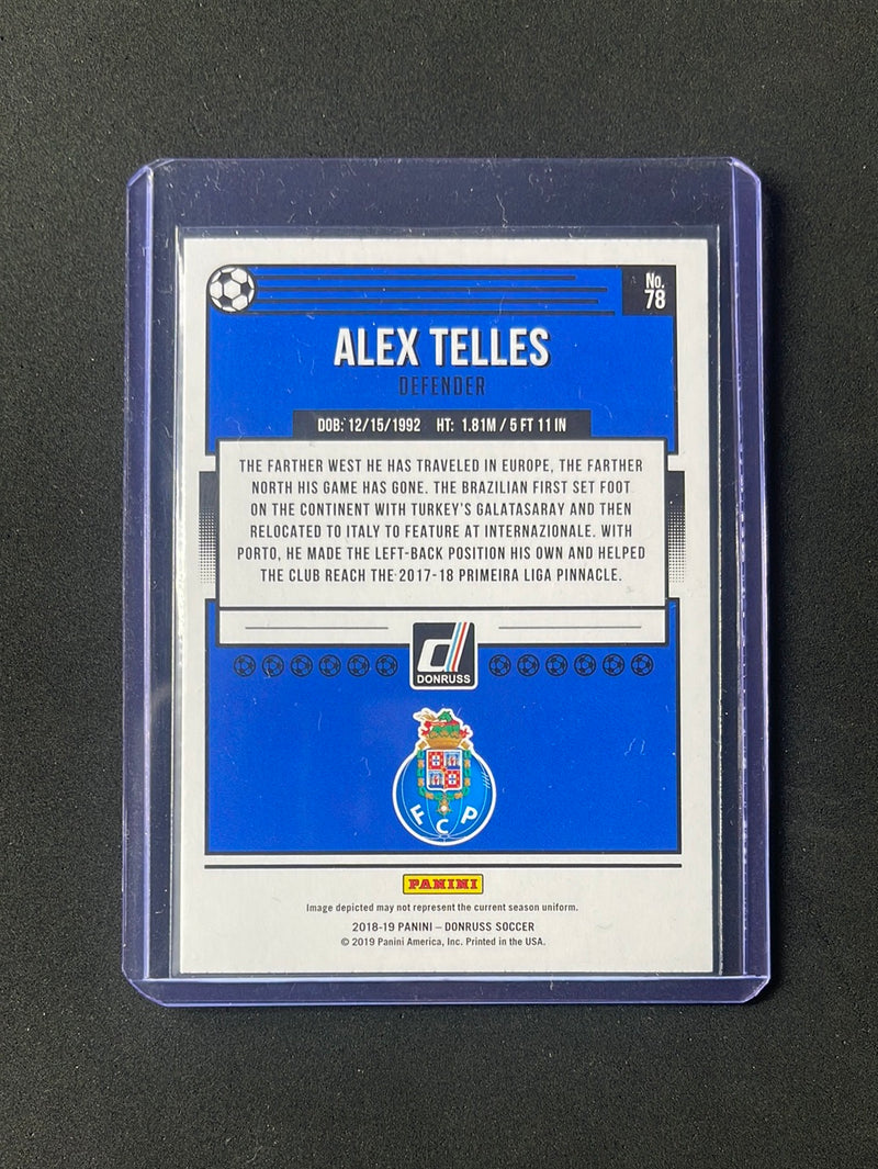 2018-19 Panini Donruss Alex Telles Press Proof Red