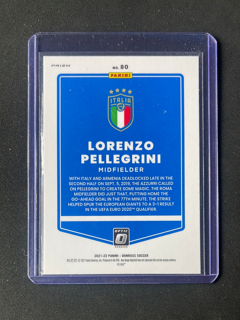 2021-22 Panini Donruss Road To Qatar Lorenzo Pellegrini Optic Silver