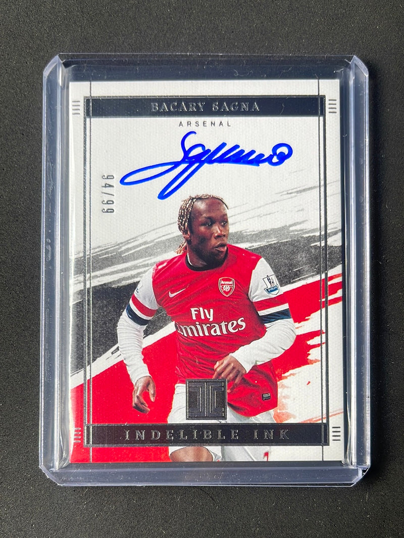 2021-22 Panini Impeccable EPL Bacary Sagna Indelible Ink 94/99