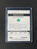 2021-22 Topps Finest Bundesliga Branimir Hrgota Yellow Refractor 321/350