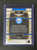 2021-22 Panini Select Jaden Springer Concourse Blue