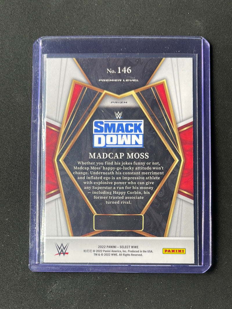 2022 Panini Select WWE Madcap Moss Premier Level Silver