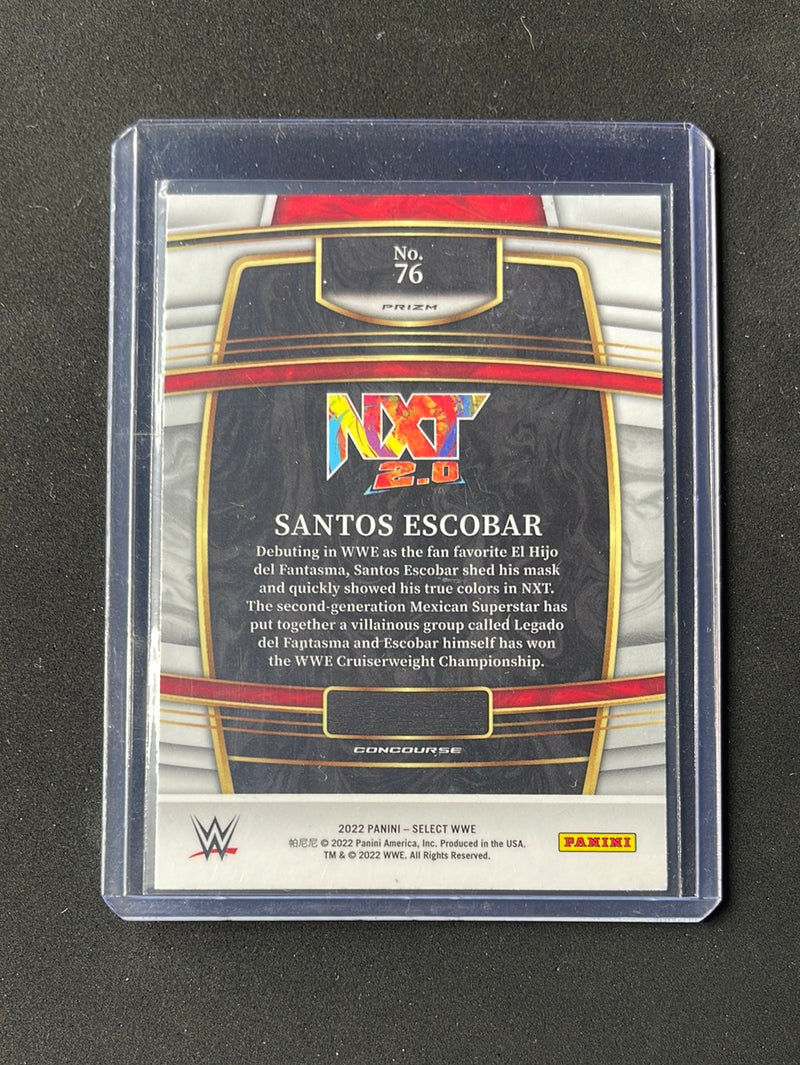 2022 Panini Select WWE Santos Escobar Concourse Tri-Color