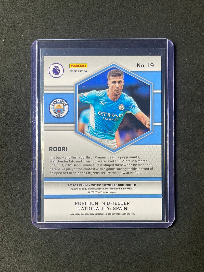 2021-22 Panini Mosaic EPL Rodri Mosaic