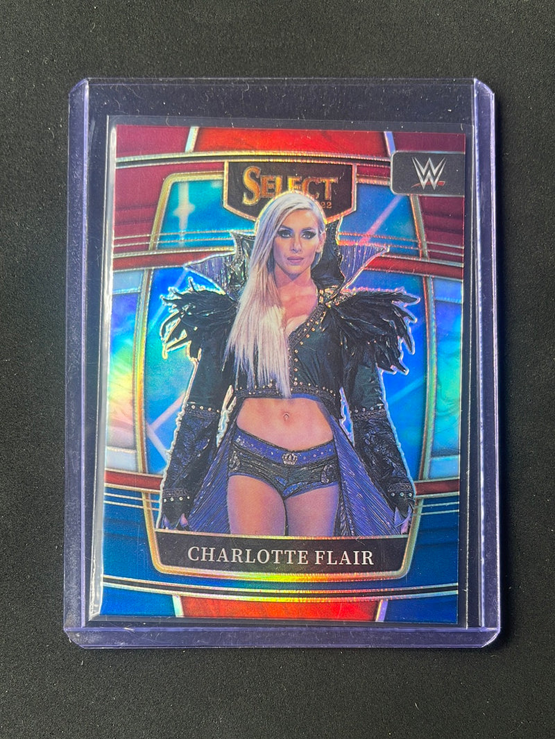 2022 Panini Select WWE Charlotte Flair Concourse Silver