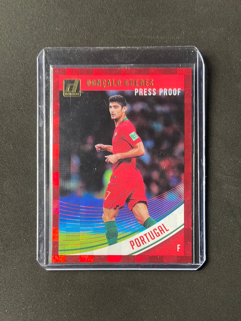 2018-19 Panini Donruss Goncalo Guedes Press Proof Red