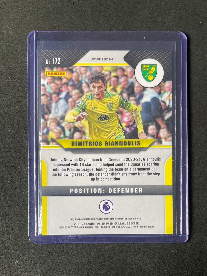 2021-22 Panini Prizm Premier League Dimitrios Giannoulis Multicolor