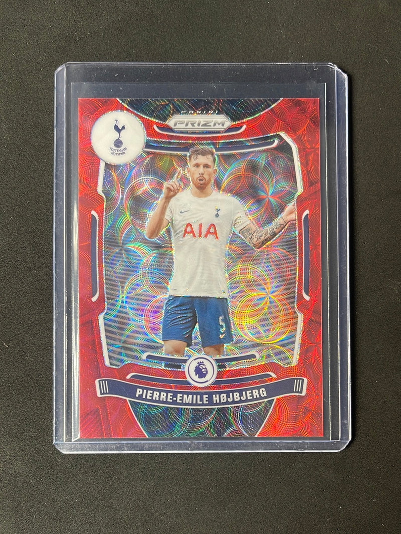 2021-22 Panini Prizm Premier League Pierre-Emile Hojbjerg Choice Red Scope 12/29