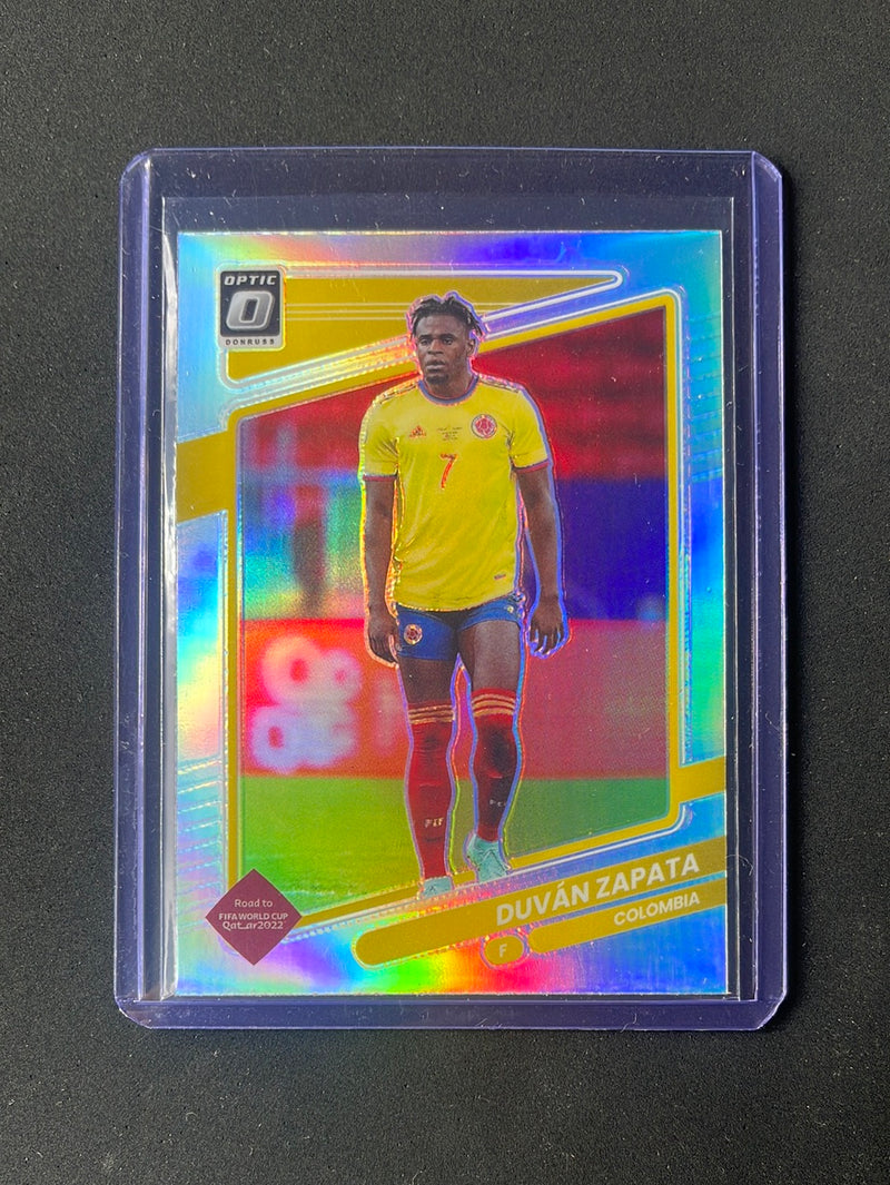 2021-22 Panini Donruss Road To Qatar Duvan Zapata Optic Silver