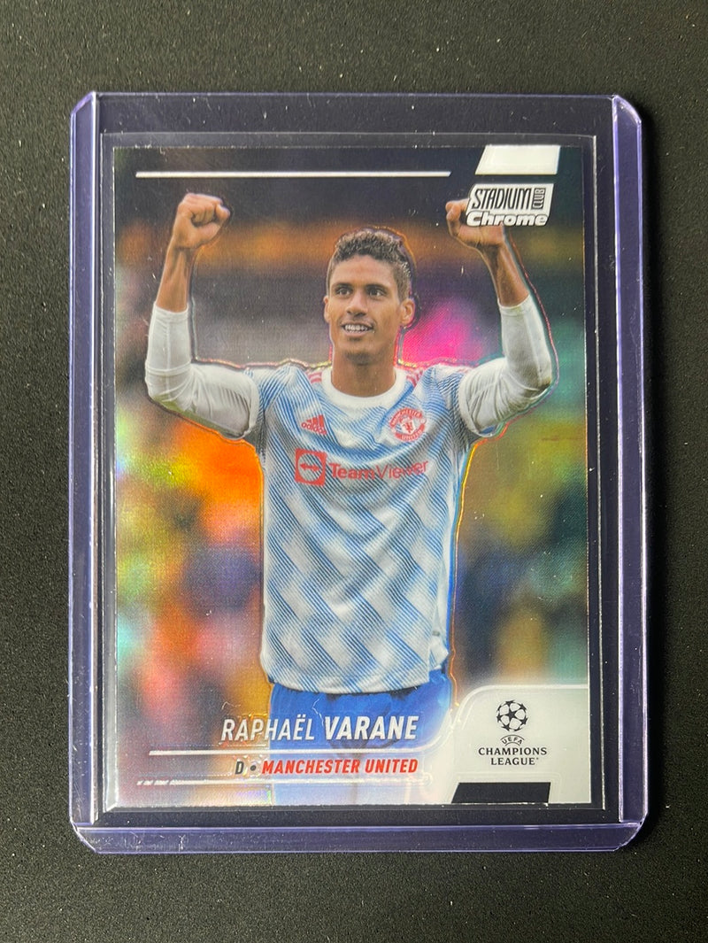 2021-22 Topps Stadium Club Chrome UEFA Champions League Raphael Varane Refractor