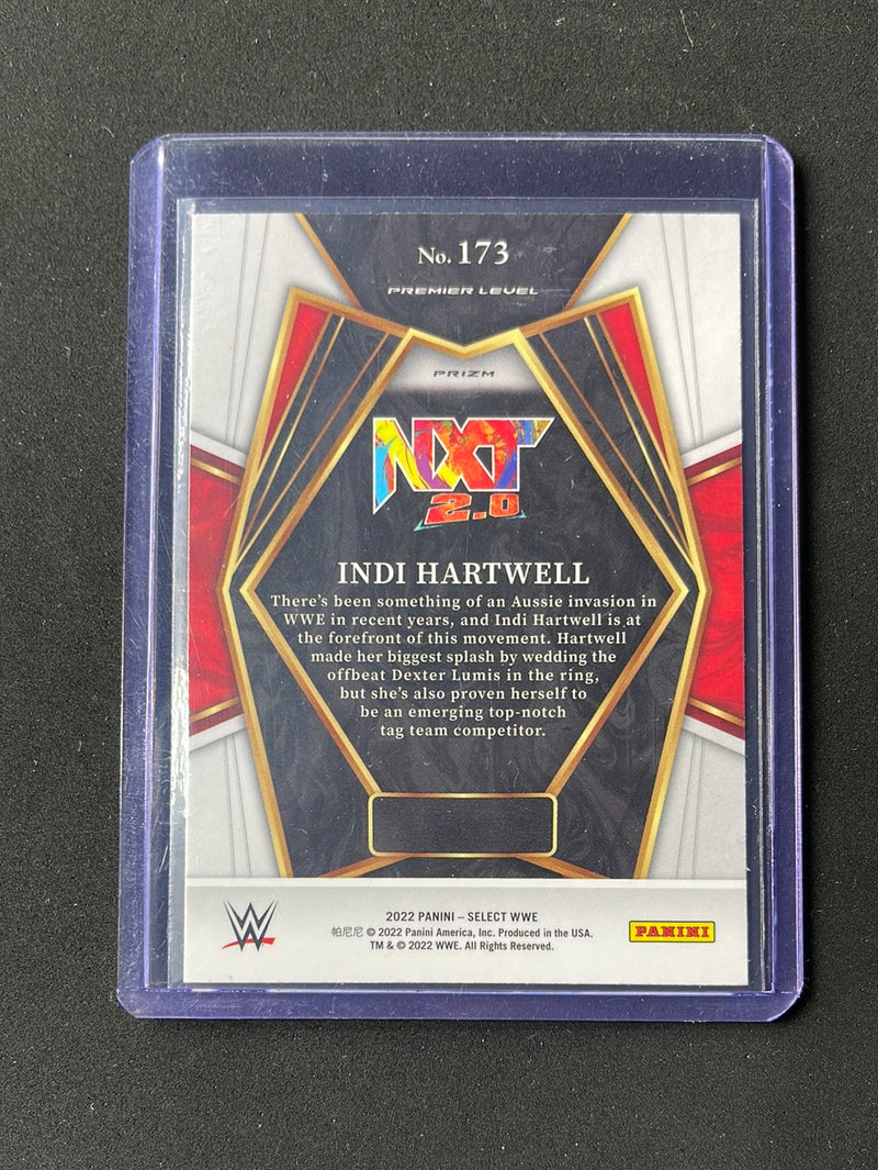 2022 Panini Select WWE Indi Hartwell Premier Level Tri-Color