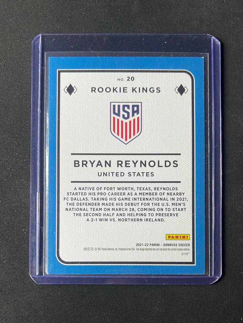 2021-22 Panini Donruss Road To Qatar Bryan Reynolds Rookie Kings