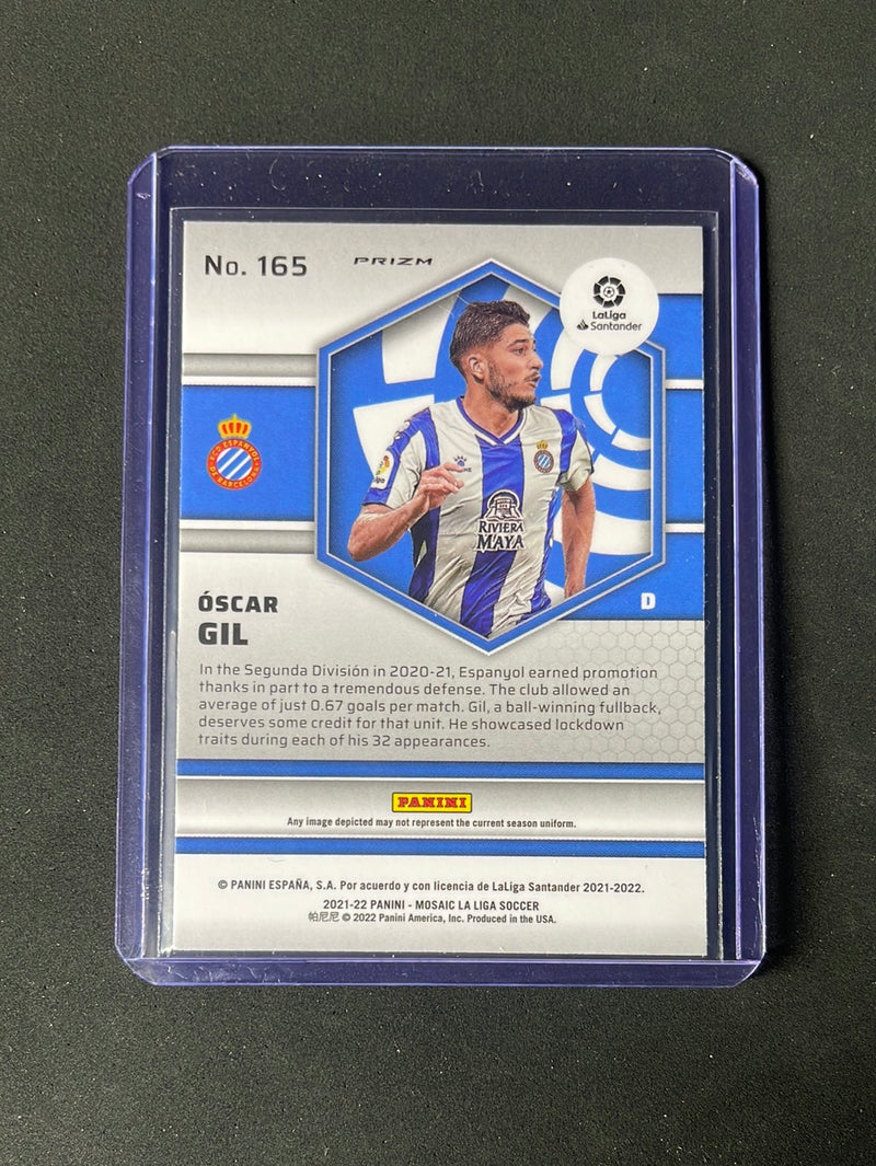 2021-22 Panini Mosaic La Liga Oscar Gil Silver