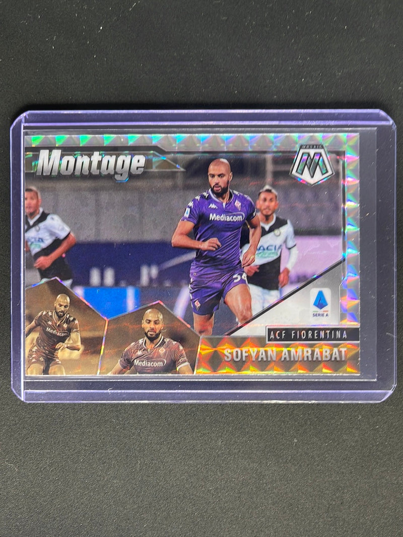 2020-21 Panini Mosaic Serie A Sofyan Amrabat Montage Mosaic