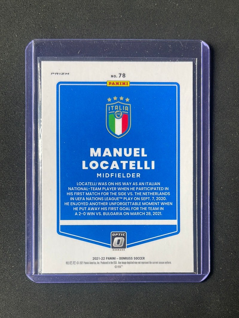 2021-22 Panini Donruss Road To Qatar Manuel Locatelli Optic Silver