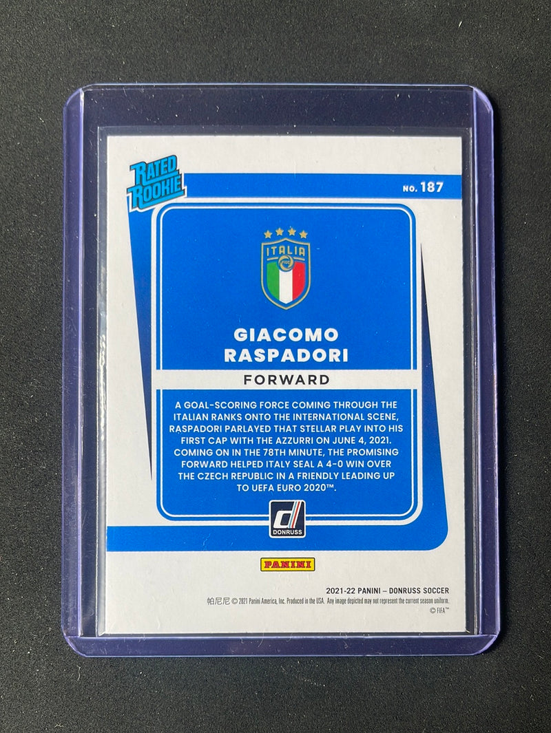 2021-22 Panini Donruss Road To Qatar Giacomo Raspadori