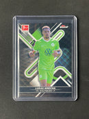2021-22 Topps Finest Bundesliga Lukas Nmecha Black Wave Refractor 109/199