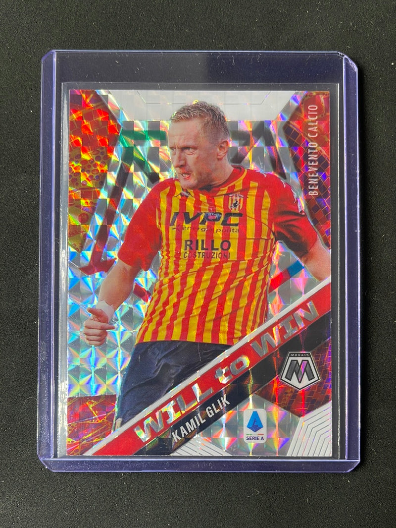 2020-21 Panini Mosaic Serie A Kamil Glik Will To Win Mosaic