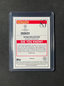 2020-21 Topps Merlin Chrome UEFA Champions League Dejan Kulusevski Refractor